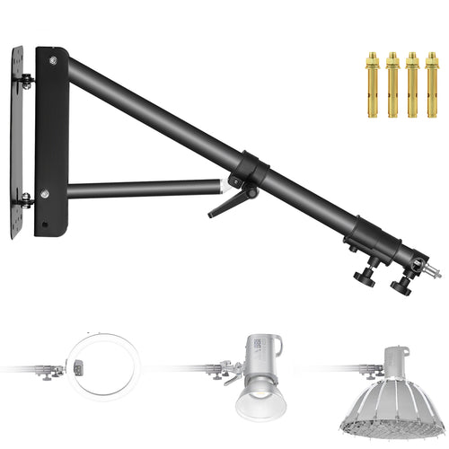 NEEWER 125cm Triangle Wall Mounting Boom Arm