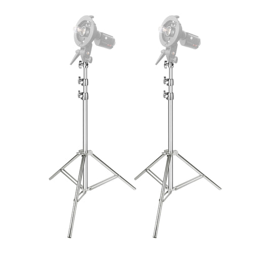 NEEWER 2 Pack Stainless Steel Heavy Duty Light Stand