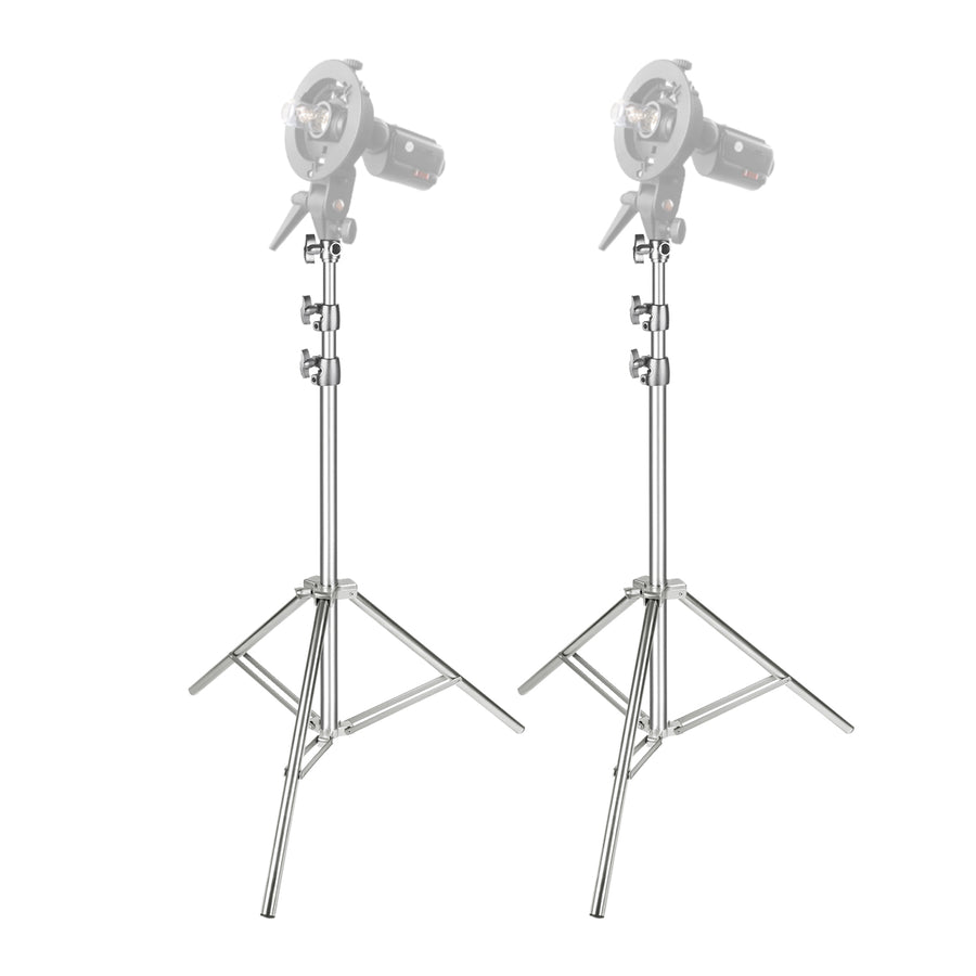 NEEWER 2 Pack Stainless Steel Heavy Duty Light Stand