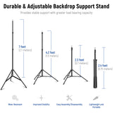 NEEWER 3x2.1m / 10x7ft Background Support System, view 5