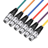 NEEWER 6-Pack XLR Male To XLR Female Color Microphone Cables, view 6