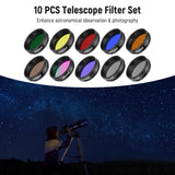 NEEWER 1.25” Telescope Eyepiece Filter Set, view 2