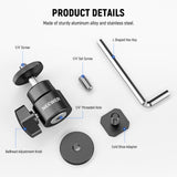 NEEWER 2 Pack 1/4” Camera Hot Shoe Mount, view 2