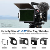 NEEWER 1/8 Black Diffusion Mist Dreamy Effect 4"x5.65" Square Filter, view 3