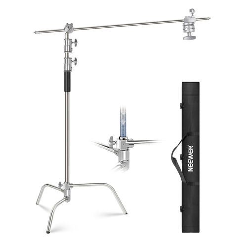 NEEWER SC320B 10ft/305cm Stainless Steel C Stand
