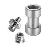 NEEWER 15 Pieces 1/4" 3/8" Metal Threaded Screw Converter, view 3