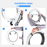 NEEWER NS18 18 Inch Collapsible Softbox Diffuser for Ring Lights, view 6