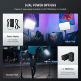 NEEWER 2 Pack NL-288ARC Bi-Color LED Panel Light Stand Kit, view 6