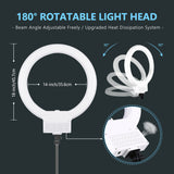 NEEWER 18" White Dimmable Bi-color LED Ring Light Kit, view 4