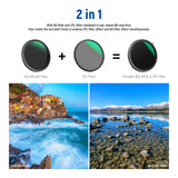 NEEWER 2 in 1 Variable ND Filter ND2–ND32 CPL Filter, view 2