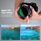 NEEWER 2 in 1 Variable ND Filter ND2–ND32 & CPL Filter, view 3