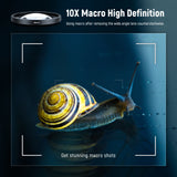 NEEWER LS-24 2 in 1 Wide Angle & 10x Macro Additional Lens for Canon G7X Mark III, view 4