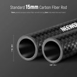 NEEWER 2 Pack 15mm Extension Rods Carbon Fiber, view 2