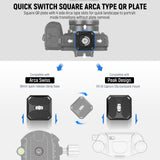 NEEWER QPR-5 2 Pack Arca Type Quick Release Plate, view 2