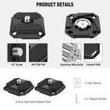 NEEWER QPR-5 2 Pack Arca Type Quick Release Plate, view 6