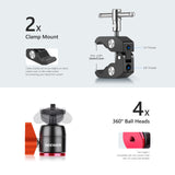 NEEWER 2-Pack Aluminum Alloy Camera Slider Support Arm, view 6