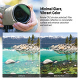 NEEWER 2 Pack CPL + Black Diffusion 1/4 Filter Set, view 3