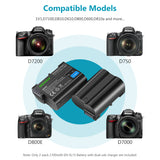 NEEWER Replacement Battery and Charger Set for Nikon EN-EL15, view 3