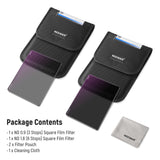 NEEWER 2 Pack ND0.9 (3Stops) & ND1.8 (6Stops) Square Film Filters, view 6