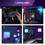 NEEWER 2 Pack PL60C RGB LED Panel Video Light Kit, view 5
