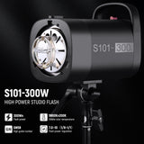 NEEWER 2 Pack S101-300W 300Ws Studio Monolight Flash Light Kit, view 2