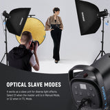 NEEWER 2 Pack S101-400W 400Ws Studio Monolight Flash Light Kit, view 4