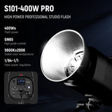 NEEWER 2 Pack S101-400W PRO 400Ws Studio Monolight Flash Light Kit, view 2
