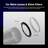 NEEWER 2 Pack Ultra Slim Aluminum Alloy Step Up Ring Adapter, view 3