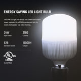 NEEWER T80 2 Packs E26 24W LED Light Bulbs, view 2