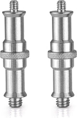 NEEWER 2-Pack 1/4" to 3/8" Spigot Stud Adapter Screw, view 2
