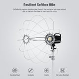 NEEWER NS50L/NS65L/NS90L Lantern Softbox One Step Quick Release, view 6