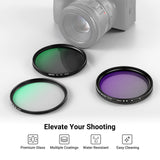 NEEWER 3 Pack Variable ND + CPL + UV Filter Kit, view 2