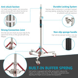 NEEWER SC305W 305cm Heavy Duty Stainless Steel Light Stand with Casters, view 4