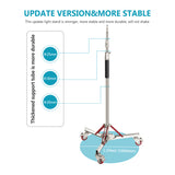 NEEWER SC305W 305cm Heavy Duty Stainless Steel Light Stand with Casters, view 5