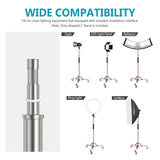 NEEWER SC305W 305cm Heavy Duty Stainless Steel Light Stand with Casters, view 6
