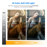 NEEWER 2 Pack NL-192AI Bi-Color LED Panel Light Kit, view 2