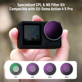 NEEWER 4 Pack ND Filter Set Compatible with DJI Osmo Action 4, view 2