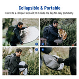 NEEWER 43”/110cm Light Reflector with Metal Clamp and Stand, view 5