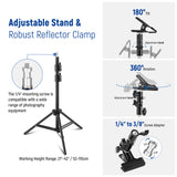 NEEWER 43”/110cm Light Reflector with Metal Clamp and Stand, view 6
