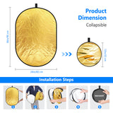 NEEWER 5 in 1 Portable Lighting Reflector/Diffuser Kit, view 5