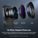 NEEWER 58mm Variable ND2-32 Filter with Lens Hood for 65mm Telephoto Phone Lens, view 2