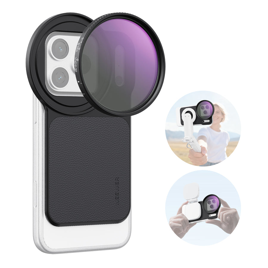 NEEWER 6.3" Magnetic Filter Backplate Kit For iPhone Standard & Pro Versions