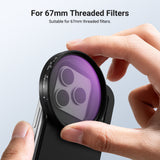NEEWER 6.3" Magnetic Filter Backplate Kit For iPhone Standard & Pro Versions, view 5