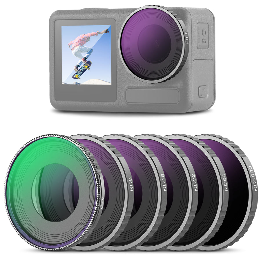 NEEWER FL-A13 6-Pack CPL & ND Filter Set for DJI Osmo Action Action 5 Pro/4