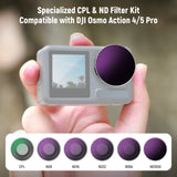 NEEWER FL-A13 6-Pack CPL & ND Filter Set for DJI Osmo Action Action 5 Pro/4, view 2