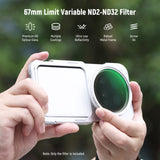 NEEWER 67mm HD Variable ND2-32 Filter for Camera & Phone, view 2