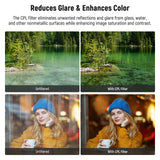 NEEWER 67mm Magnetic CPL Phone Filter, view 3