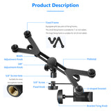 NEEWER 7-14 inch Adjustable Tablet Holder Mount with 360 Degree Swivel Clamp, view 3