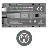 NEEWER 2600mAh Replacement Li-ion Battery for Sony NP-F550/570/530, view 3