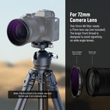 NEEWER 72mm Variable ND2-32 Filter with Lens Hood for 85mm Telephoto Phone Lens, view 6